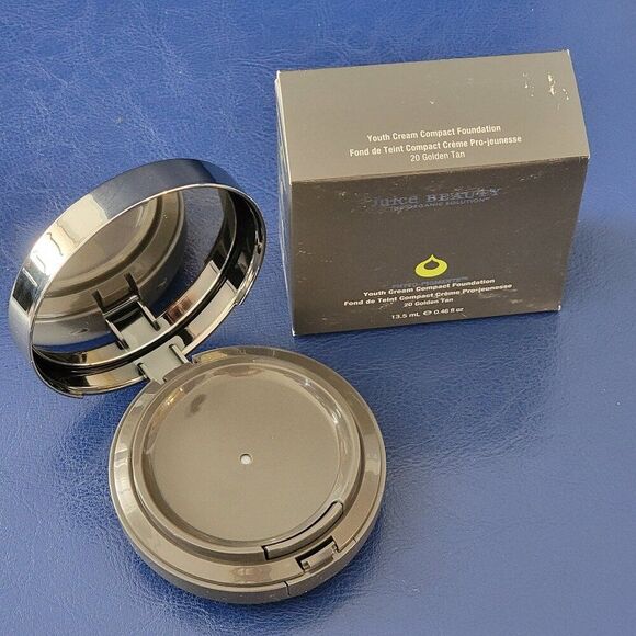 FIVE 5 Juice Beauty Phyto-Pigments Youth Cream Compact Foundation Golden Tan - Picture 2 of 13